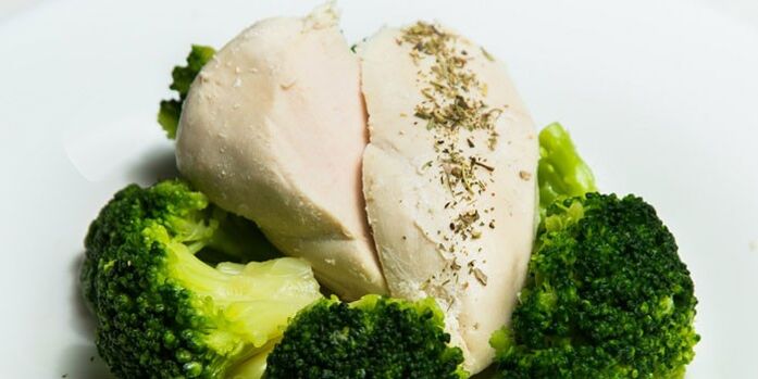 boiled chicken breasts for kefir diet