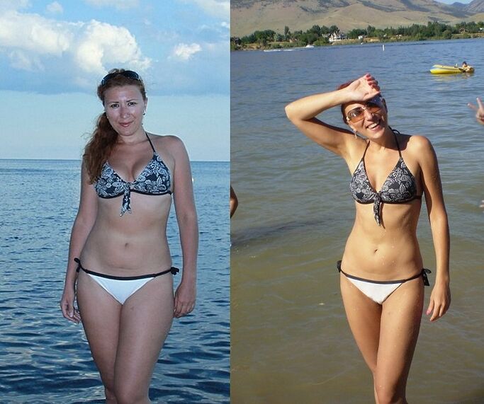 photos before and after buckwheat diet